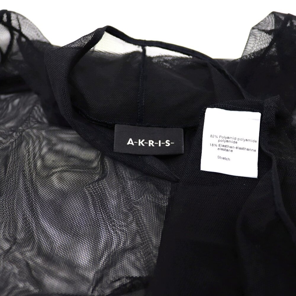 AKRIS Mock-Neck Illusion Sheer See Through Long-Sleeve Mesh Bodysuit - Picture 8 of 12